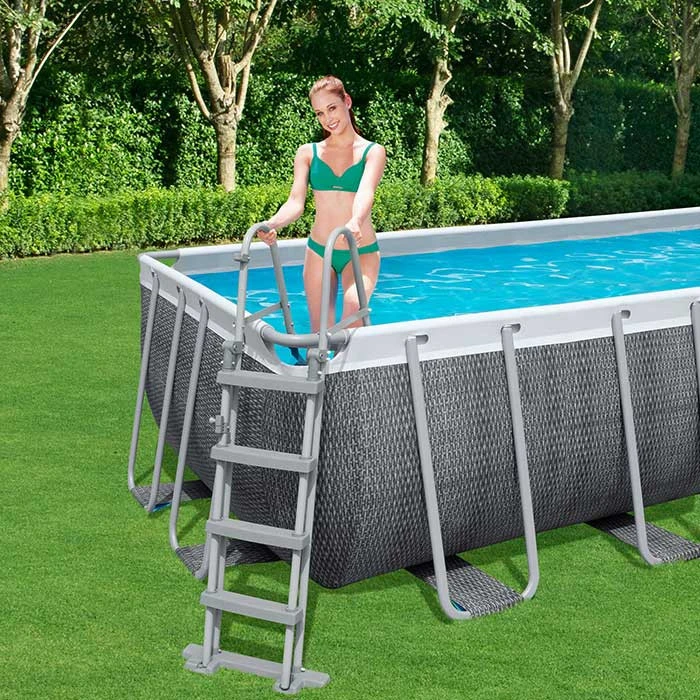 Piscine Tubulaire Rectangulaire Bestway Power Steel 4,12 X 2,01 X 1,22 Aspect Résine 4 Piscine Tubulaire Rectangulaire Bestway Power Steel 4,12 X 2,01 X 1,22 Aspect Résine – Image 3