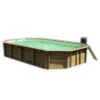 Piscine En Bois Octogonale Ubbink Azura 7,50 X 4,00 X 1,30 M - Liner Beige 2 Piscine En Bois Octogonale Ubbink Azura 7,50 X 4,00 X 1,30 M - Liner Beige -Raviday Piscine piscine azura 400 x 750 fond blanc liner beige 1
