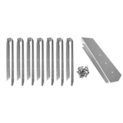 Kit De 8 Pièces Finition Margelles 135° Ubbink Alu Piscine Bois Octogonale -Raviday Piscine platine linea droit set 8 finition margelles ubbink alluminium studio 10