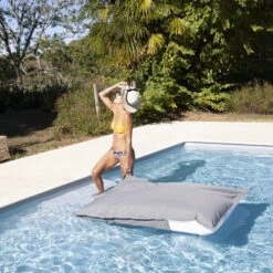 Pouf De Piscine Flottant Solar Xtrem - Gris -Raviday Piscine pouf de piscine dune gris 3