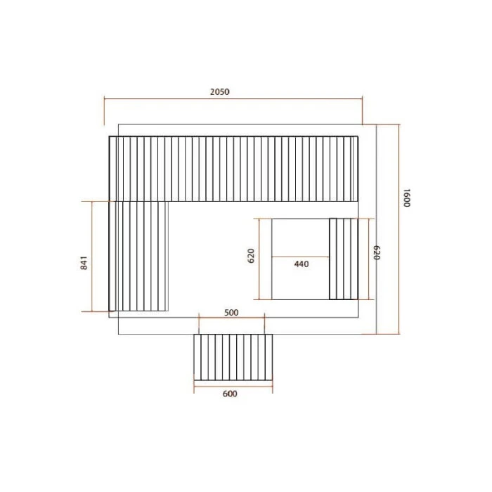 Sauna Traditionnel D'extérieur Holl's Gaïa Bella 12 Sauna Traditionnel D'extérieur Holl's Gaïa Bella – Image 10