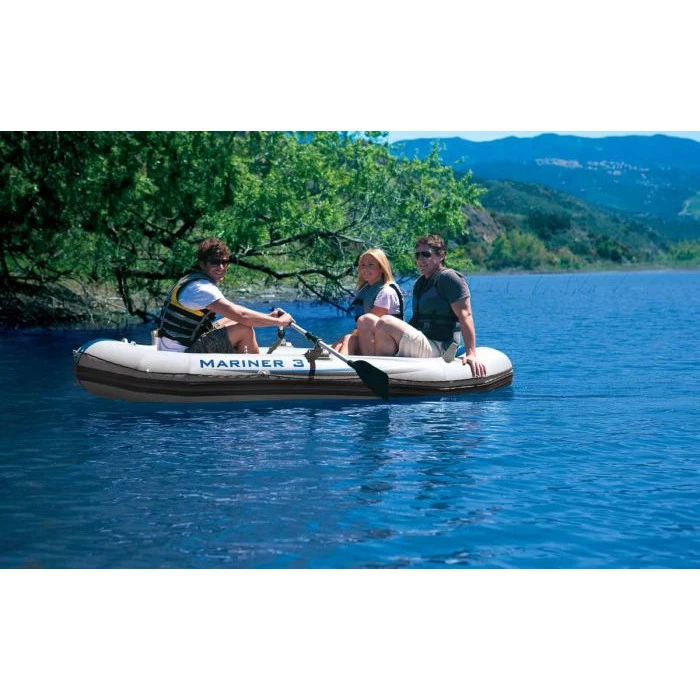 Set Bateau Gonflable 3 Places Intex Mariner 3 (rames Et Gonfleur Inclus) 6 Set Bateau Gonflable 3 Places Intex Mariner 3 (rames Et Gonfleur Inclus) â Image 4
