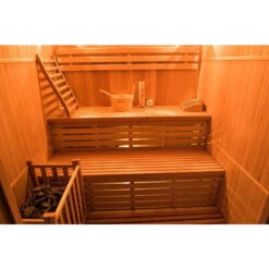 Sauna Traditionnel France Sauna ZEN - 4 Places 9 Sauna Traditionnel France Sauna ZEN - 4 Places -Raviday Piscine sn zen4pk sauna vapeur france sauna zen 4places interieur