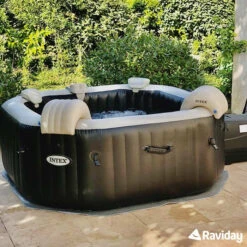 Spa Gonflable Intex PureSpa Carbone 6 Places -Raviday Piscine spa carbone intex raviday 1