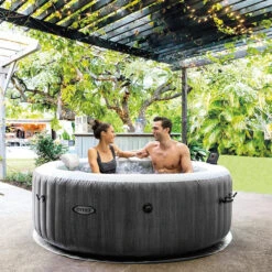 Spa Gonflable Intex PureSpa Baltik 4 Places 16 Spa Gonflable Intex PureSpa Baltik 4 Places -Raviday Piscine spa gonflable intex purespa baltik 4 places ambiance